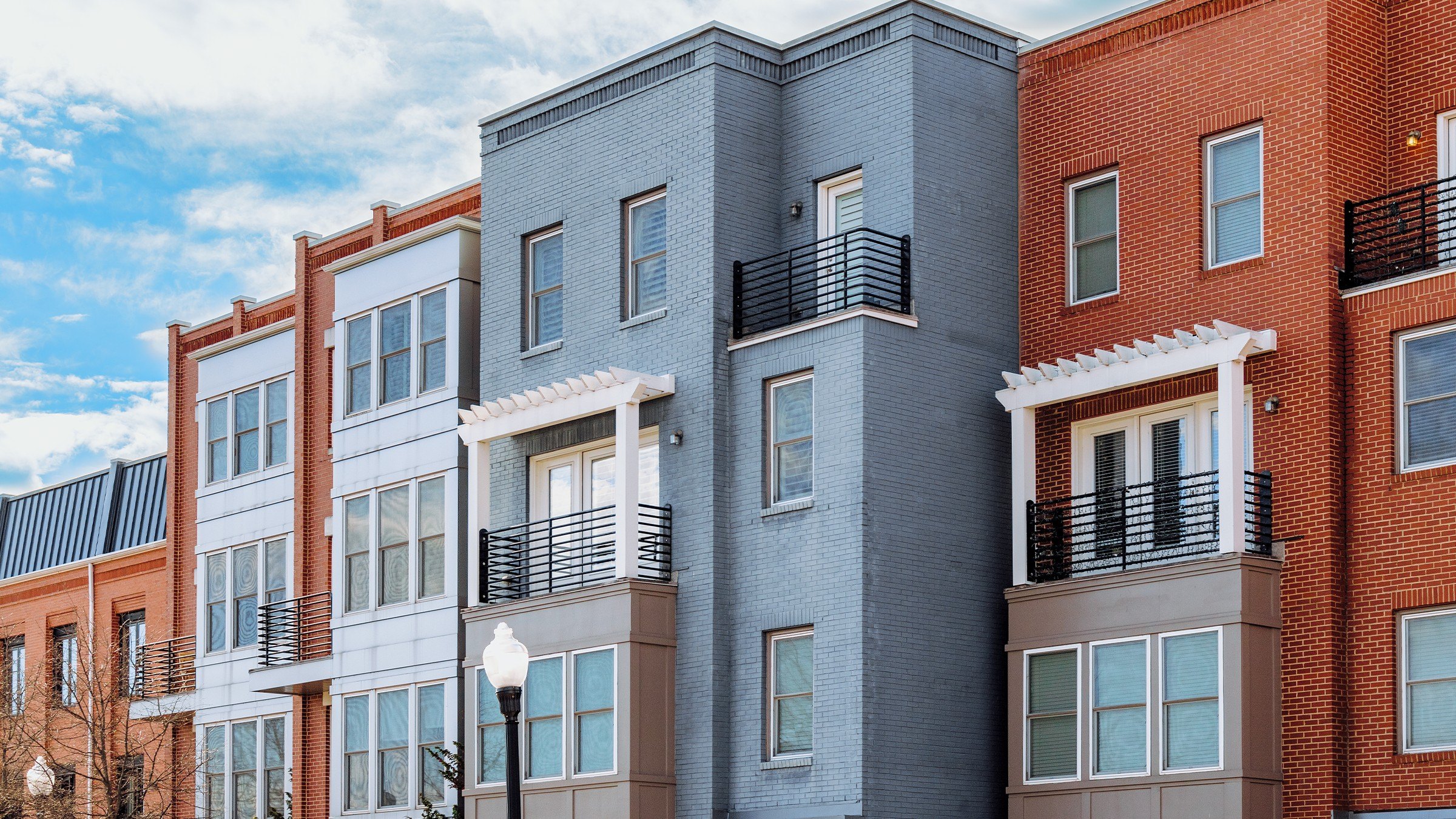 Family touring a bright apartment