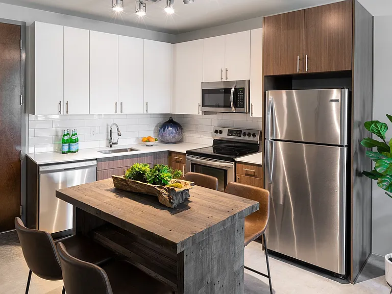 Modern apartment interior with natural light